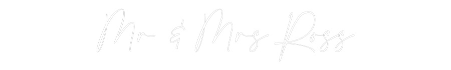 Custom Neon: Mr & Mrs Ross