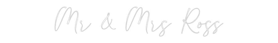 Custom Neon: Mr & Mrs Ross