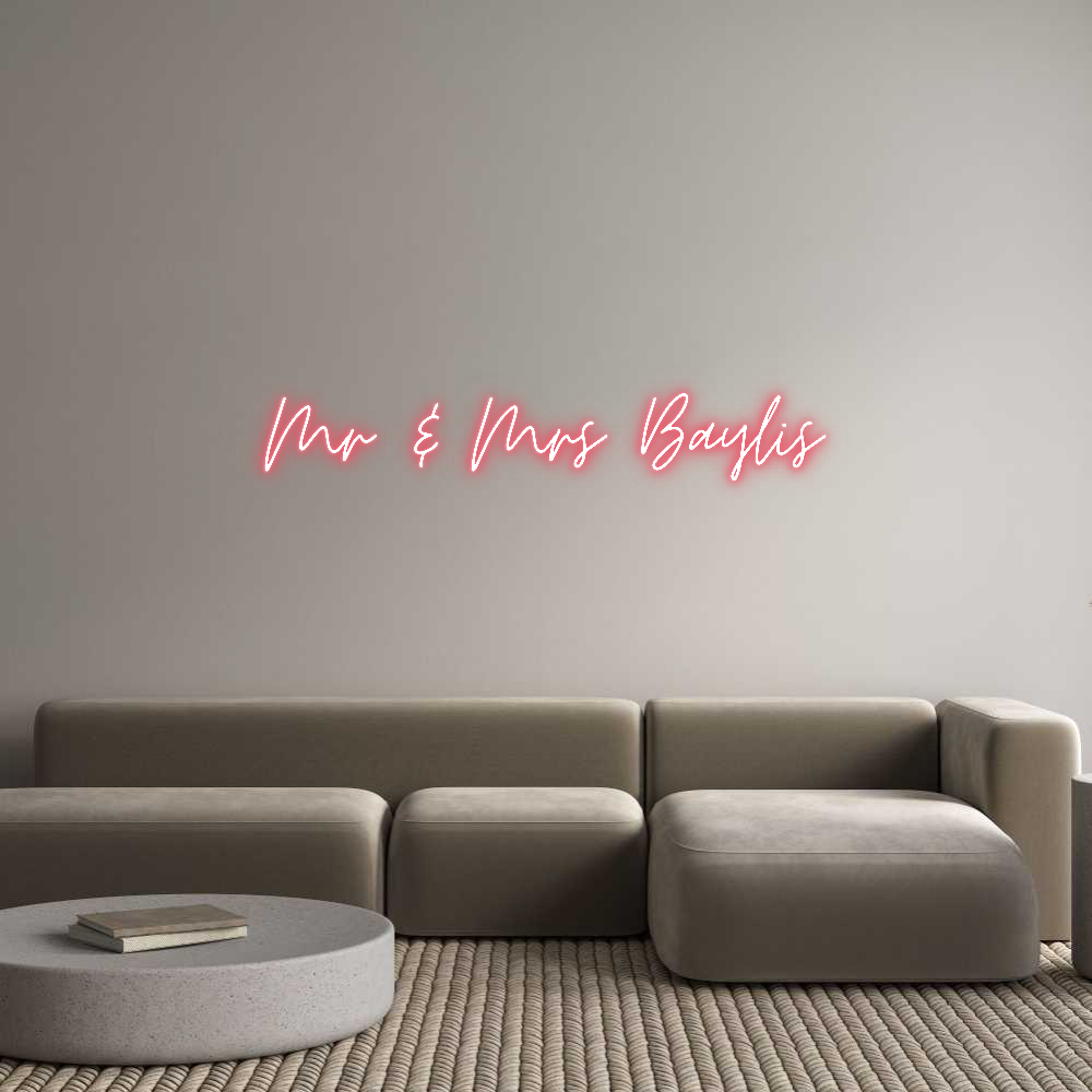 Custom Neon: Mr & Mrs Baylis