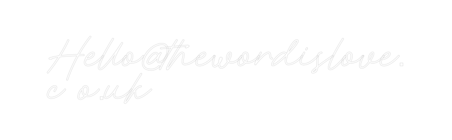 Custom Neon: Hello@theword...