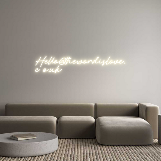 Custom Neon: Hello@theword...