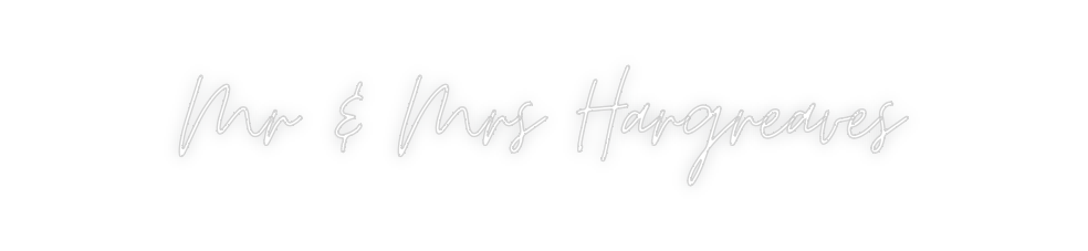 Custom Neon: Mr & Mrs Harg...