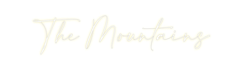 Custom Neon: The Mountains