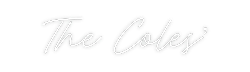 Custom Neon: The Coles’