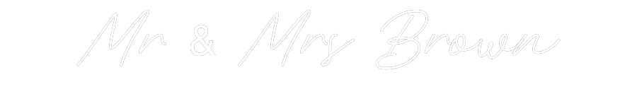 Custom Neon: Mr & Mrs Brown