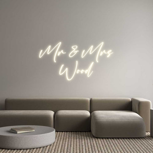 Custom Neon: Mr & Mrs
Wood