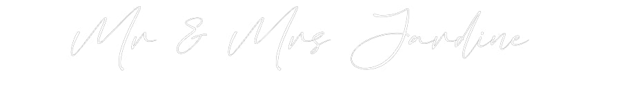 Custom Neon: Mr & Mrs Jard...