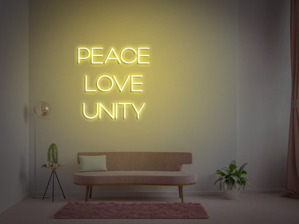 PEACE LOVE UNITY
