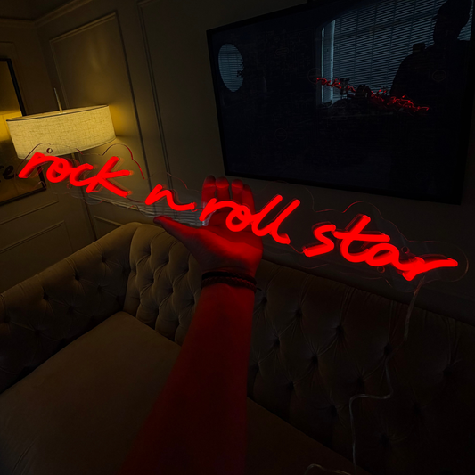 Rock n Roll Star Oasis Neon Sign