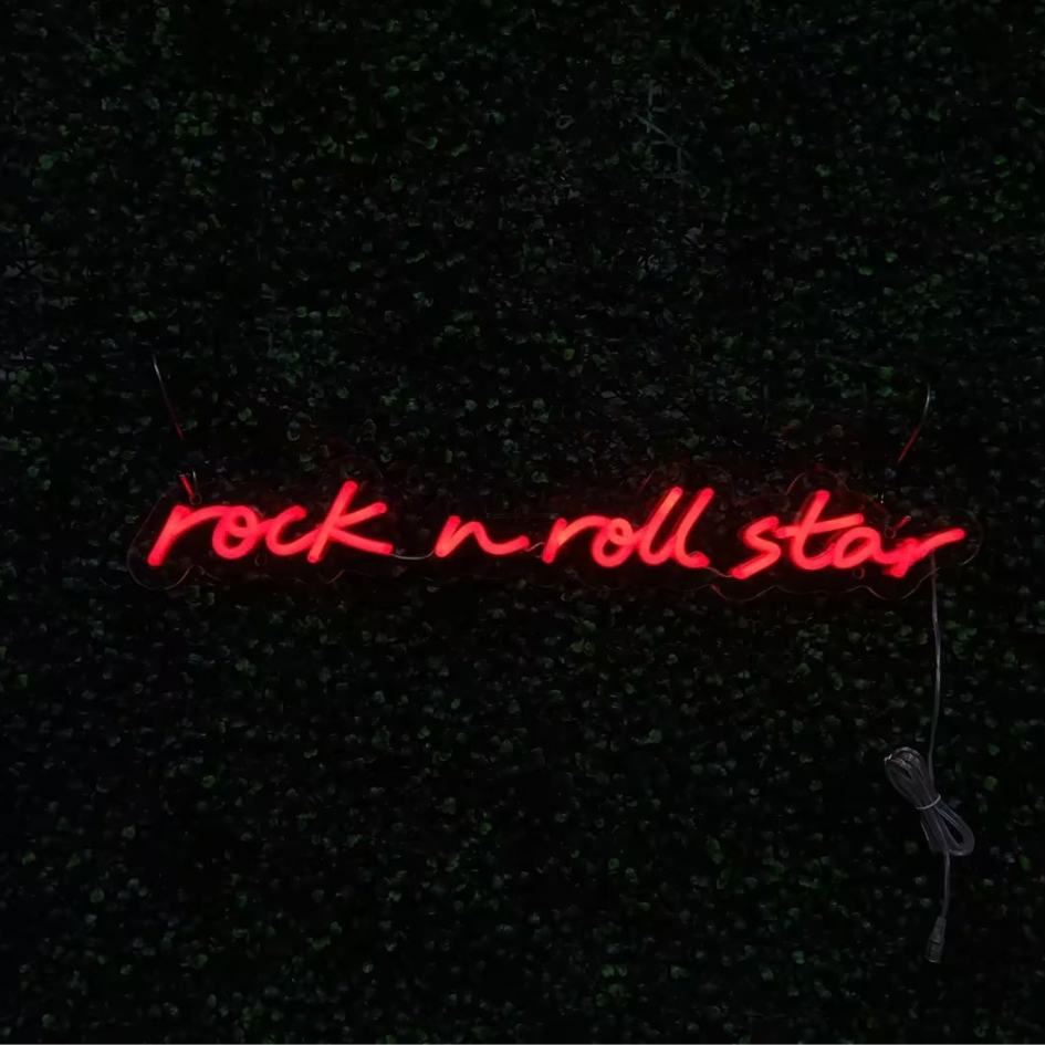 Rock n Roll Star Oasis Neon Sign