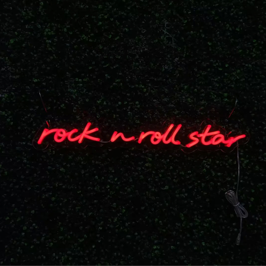 Rock n Roll Star Oasis Neon Sign