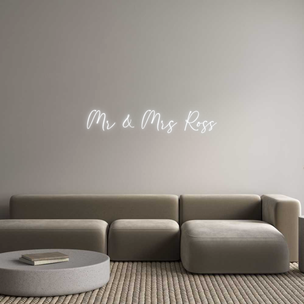Custom Neon: Mr & Mrs Ross