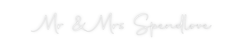 Custom Neon: Mr & Mrs Spen...