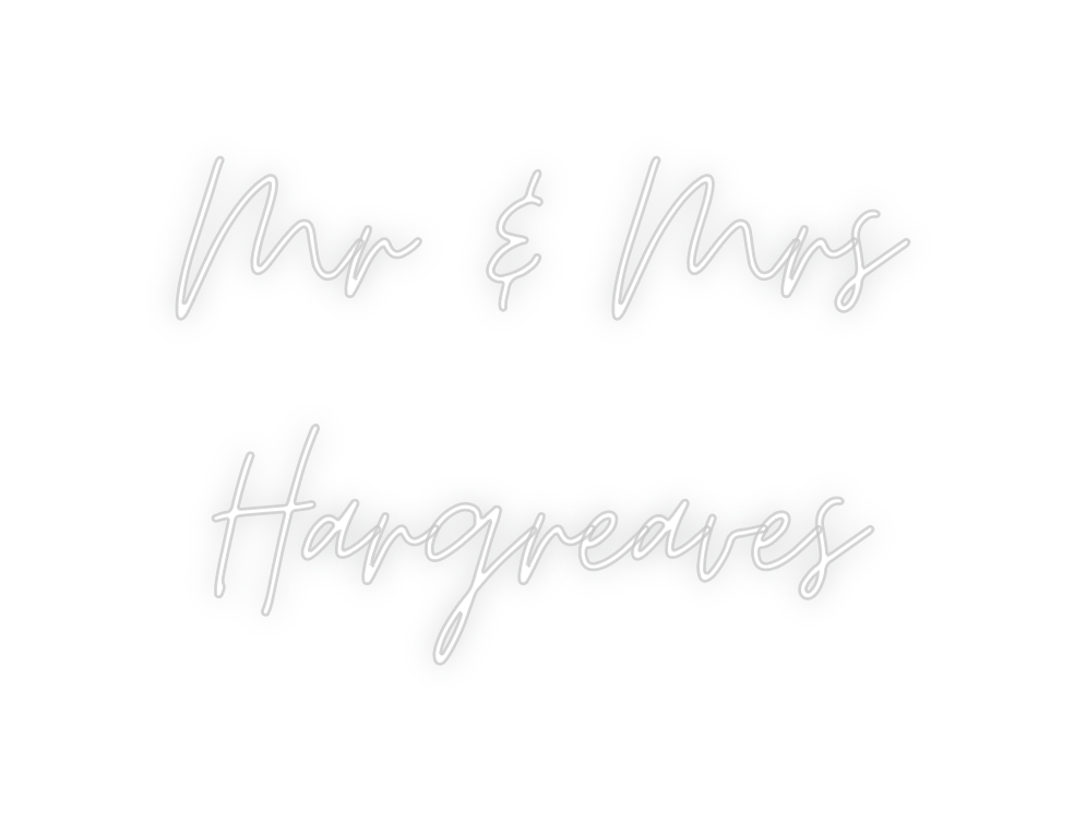 Custom Neon: Mr & Mrs 
Har...