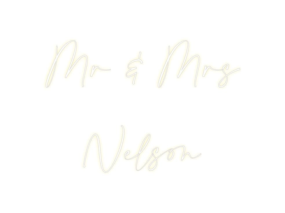 Custom Neon: Mr & Mrs
Nel...