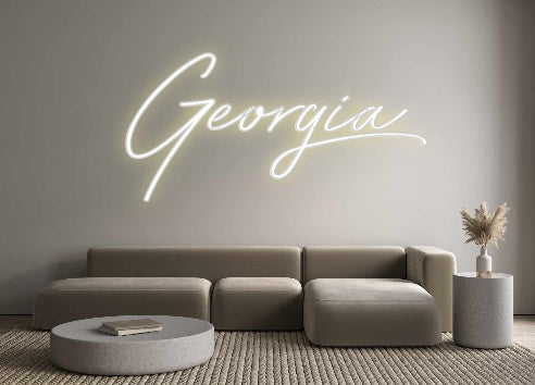 Custom Neon: Georgia