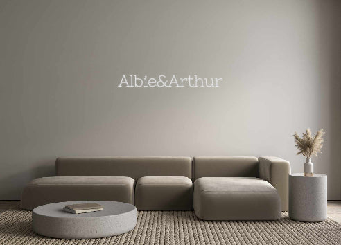 Custom Neon: Albie&Arthur