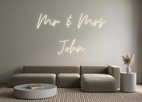 Custom Neon: Mr & Mrs
John