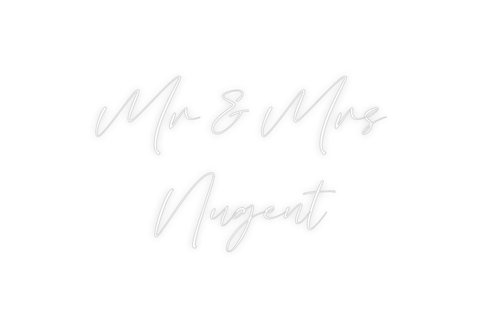 Custom Neon: Mr & Mrs 
Nu...