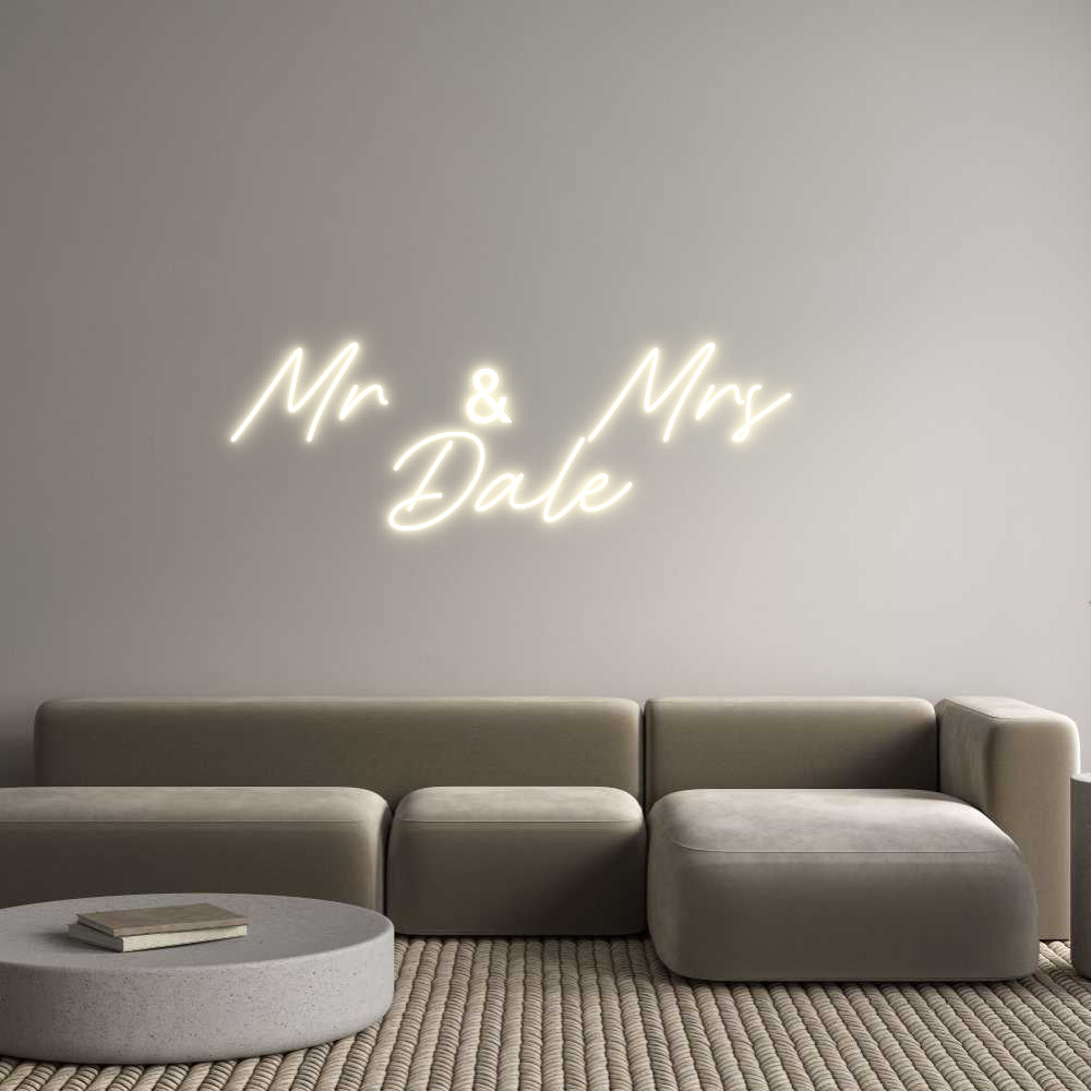 Custom Neon: Mr & Mrs 
Da...