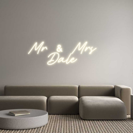 Custom Neon: Mr & Mrs 
Da...