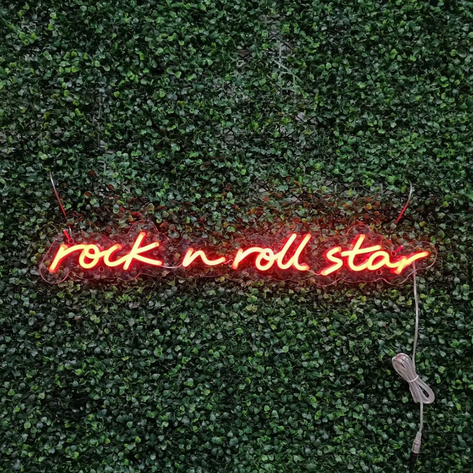 Rock n Roll Star Oasis Neon Sign