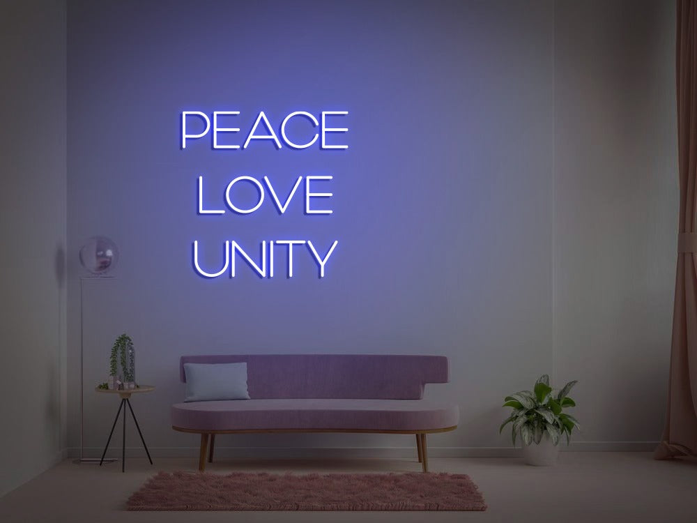 PEACE LOVE UNITY