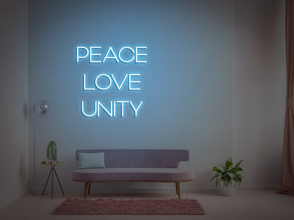 PEACE LOVE UNITY